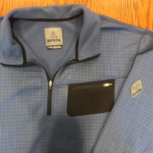 prAna Men’s 1/2 zip Pullover Sweater Blue Size XL - Picture 9 of 12